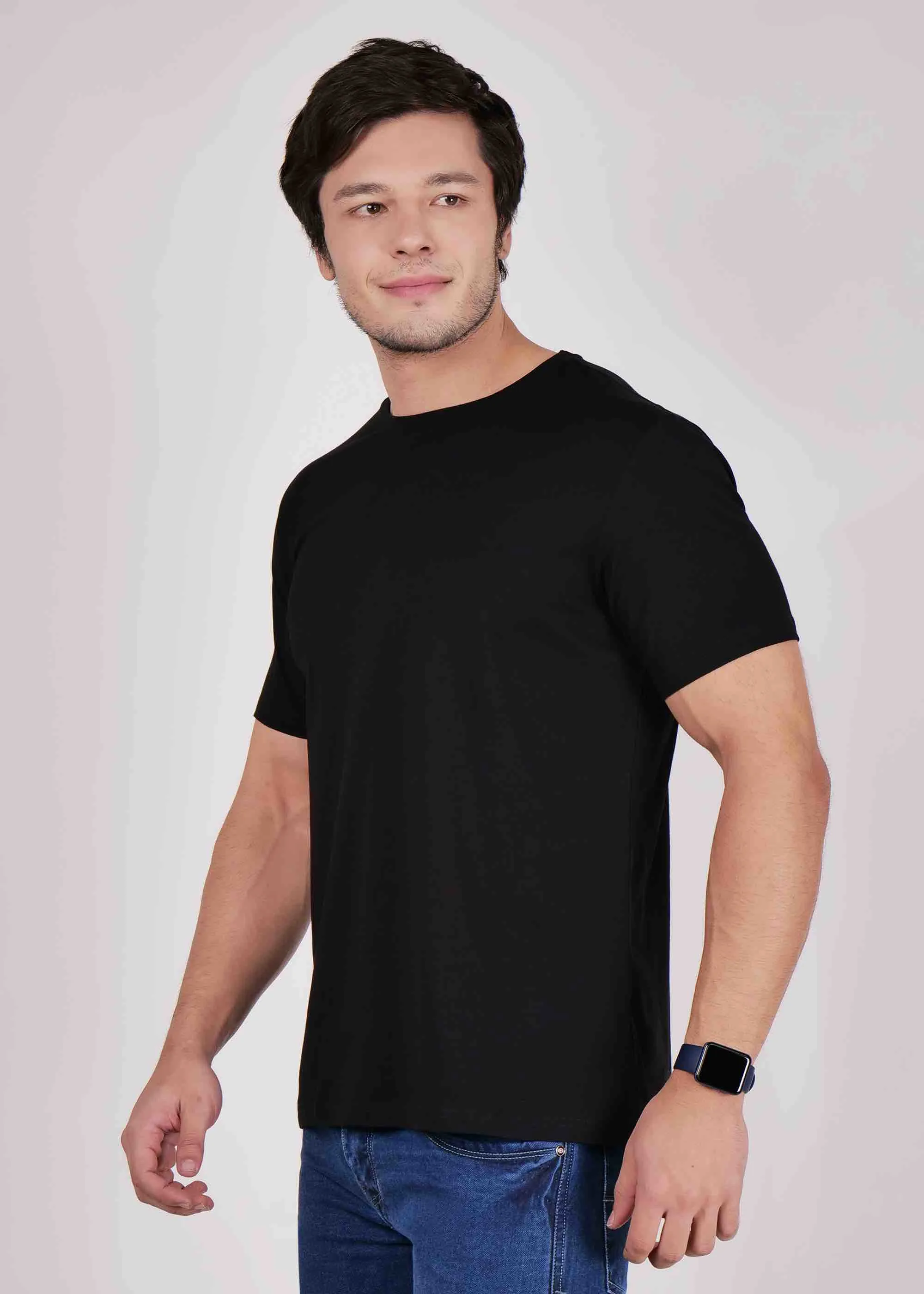 Danvoir Paris Plain Black T-shirt