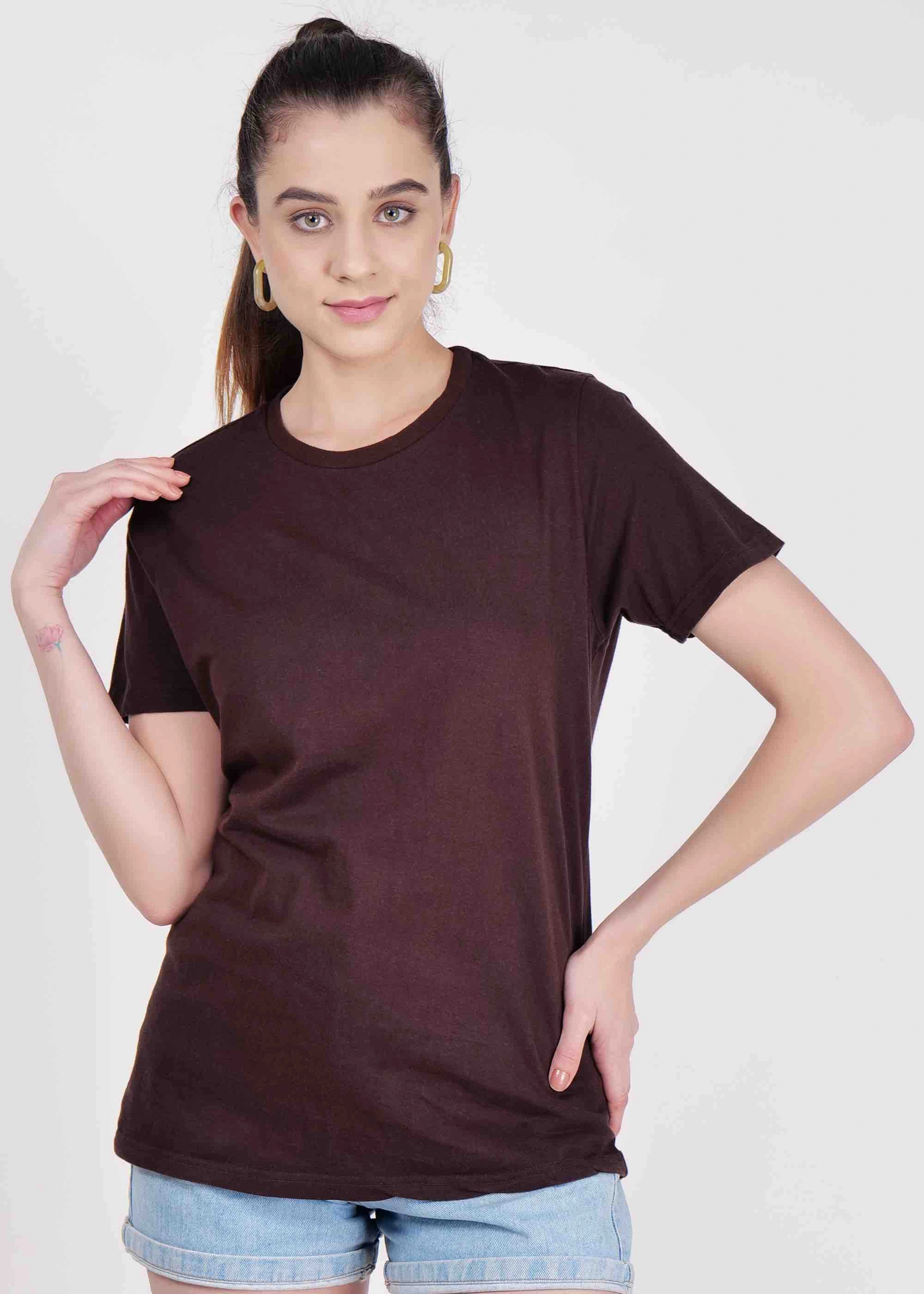 Danvoir Paris Plain Brown T-shirt