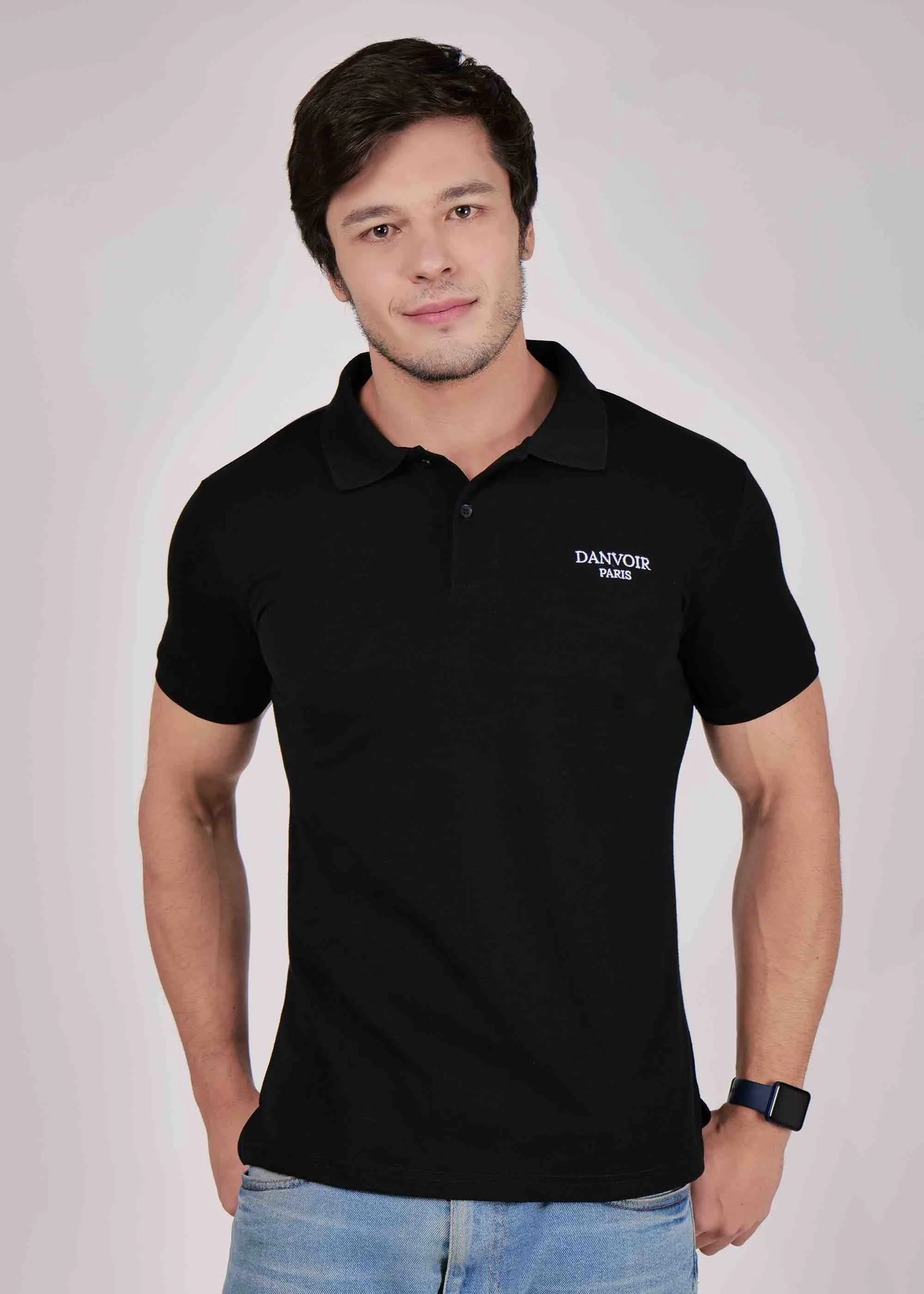 Danvoir Paris Cotton Polo Shirt with Logo